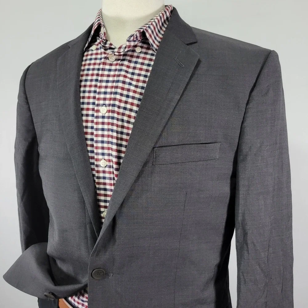 Kenneth Cole‎ Awearness Men's Sport Coat Blazer Two Button Extreme SLIM 44L